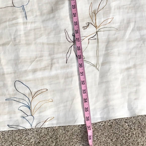 NWOT - Theory sleeveless dress linen print shift - Picture 11 of 11